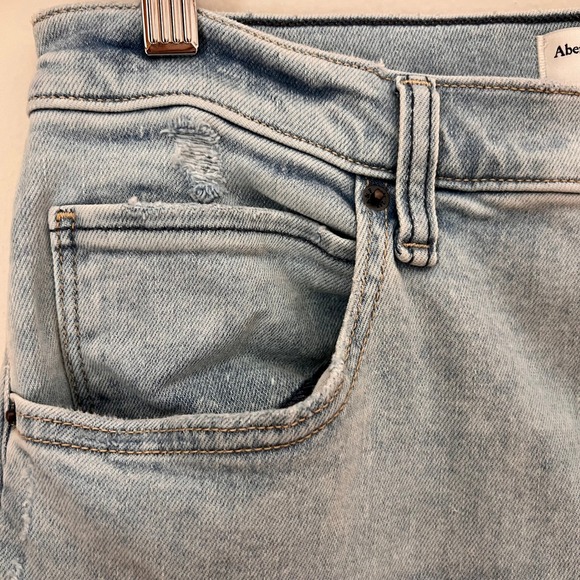 Abercrombie Fitch The Flare Ultra High Rise Light Wash Denim Jeans Women 14 - Picture 4 of 4
